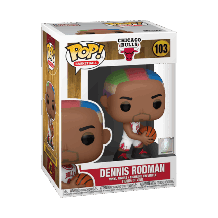 Funko Pop! NBA Basketball: Chicago Bulls - Dennis Rodman​​ (Bulls Home) #103 Vinyl Figure