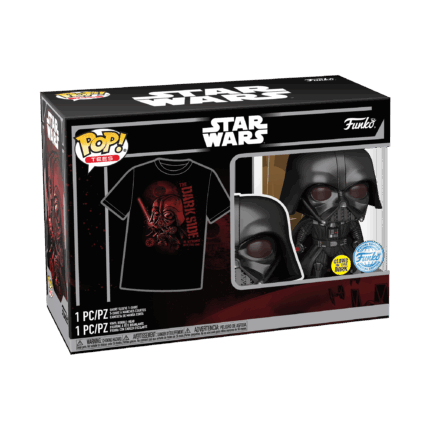 Funko Pop! & Tee (Adult) Disney: Star Wars - Darth Vader (Special Edition) Bobble-Head Vinyl Figure & T-Shirt (M)