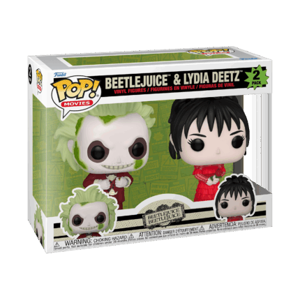 Funko Pop! 2-Pack Movies: Beetlejuice - Beetlejuice & Lydia Deetz Vinyl Figures