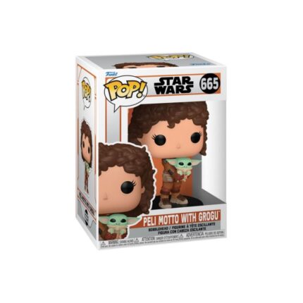 Funko Pop! Disney Star Wars: The Mandalorian - Peli Motto with Grogu #665 Bobble-Head Vinyl Figure