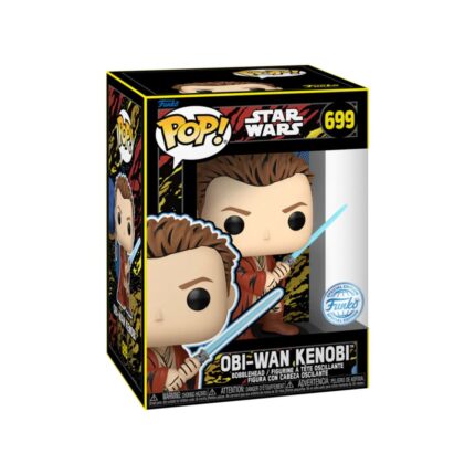 Funko Pop! Star Wars: The Phantom Menace Anniversary - Obi-Wan Kenobi (Retro) (Special Edition) #699 Bobble-Head Vinyl Figure