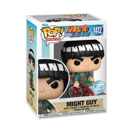 Funko Pop! Animation: Naruto Shippuden - Might Guy (White Chrome) (Special Edition) #1412 Vinyl Figure