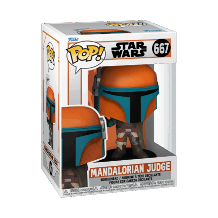 Funko Pop! Disney Star Wars: The Mandalorian - Mandalorian Judge #667 Bobble-Head Vinyl Figure